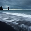 Sea stacks and surf, Dyrholaey, Iceland, June